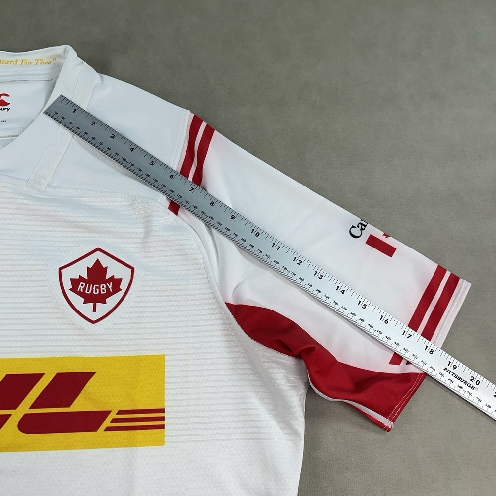 Canterbury Rugby Canada National Team Jersey Mens 3XL White Maple Leaf DHL - Picture 12 of 15
